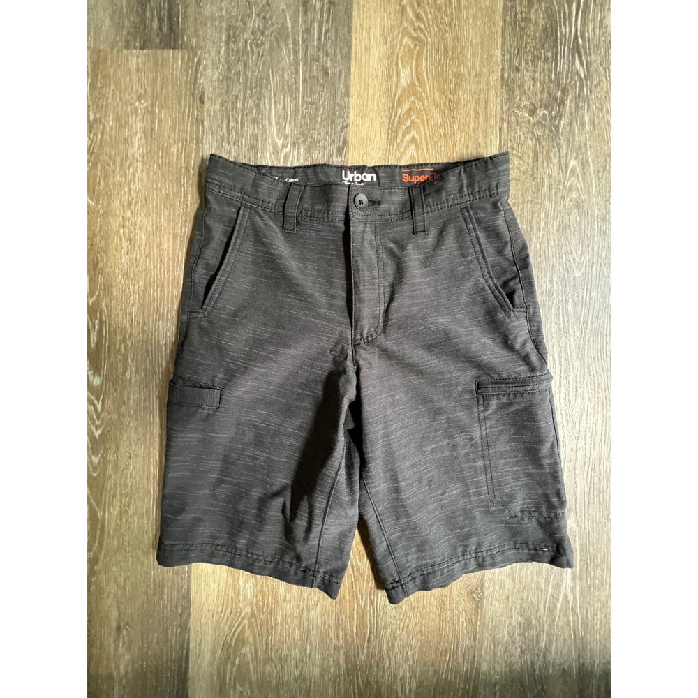 Urban Pipeline Cargo Shorts Boys 14 Grey Excellent SuperFlex Space Dye Utility